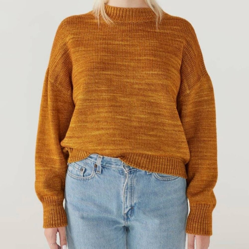 ❌ SOLD ❌ Misha & Puff Drafting Sweater in Marigold, Size S (Adult Women)